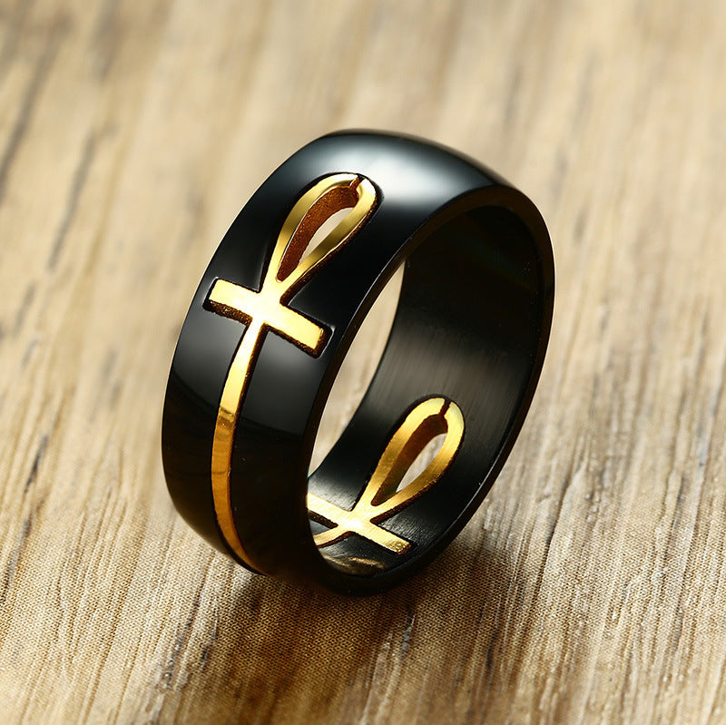 Egyptian Ankh Cross Ring