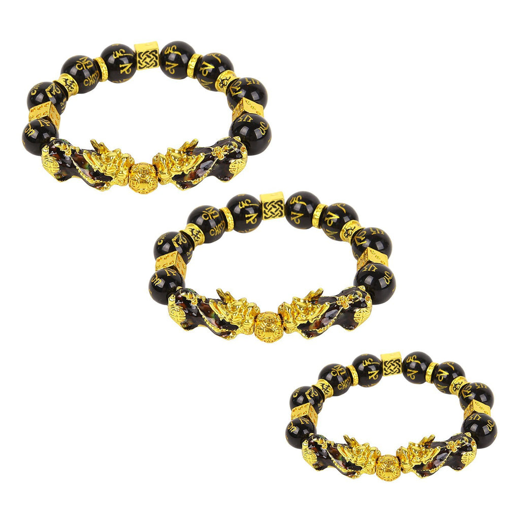 Black&Gold Obsidian Bracelet